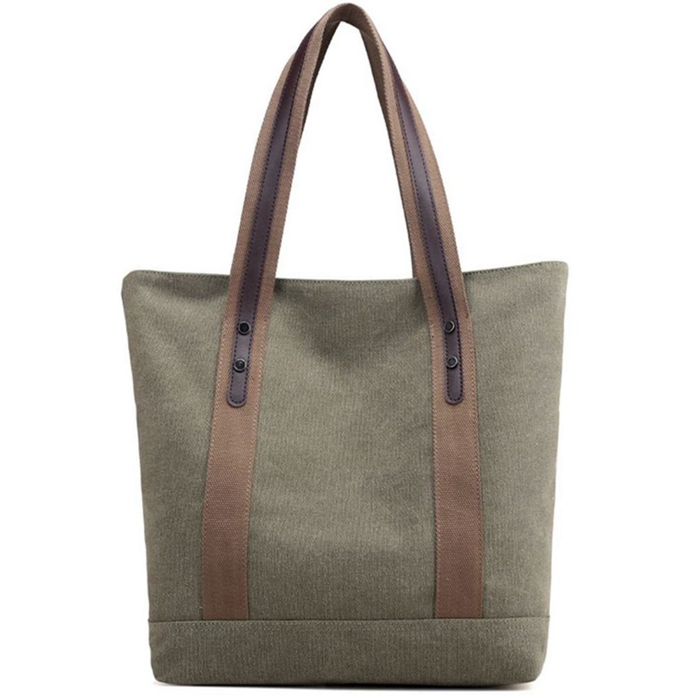 Canvas Handbags Shoulder Bags Men Retro Casual Tote Work Purses Army :'D